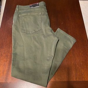 NWT a.n.a army green skinny jeans